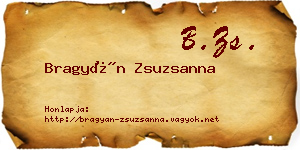 Bragyán Zsuzsanna névjegykártya